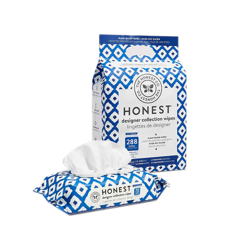 Natural Cotton and Biodegradable Bamboo Fiber Baby Wipes for Sensitive Skin